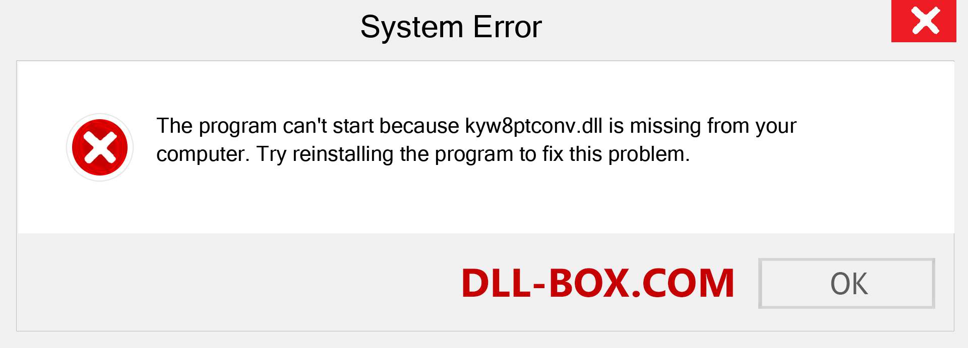  kyw8ptconv.dll file is missing?. Download for Windows 7, 8, 10 - Fix  kyw8ptconv dll Missing Error on Windows, photos, images